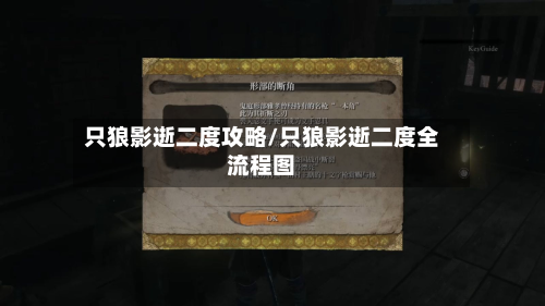 只狼影逝二度攻略/只狼影逝二度全流程图