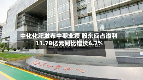 中化化肥发布中期业绩 股东应占溢利11.78亿元同比增长6.7%-第1张图片