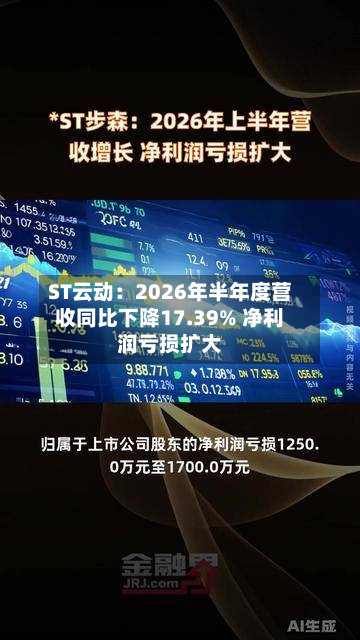 ST云动:2026年半年度营收同比下降17.39% 净利润亏损扩大-第3张图片