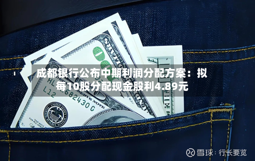 成都银行公布中期利润分配方案：拟每10股分配现金股利4.89元