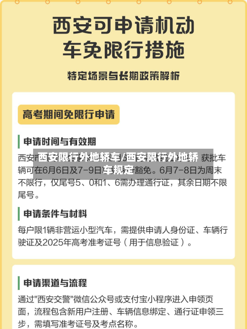 西安限行外地轿车/西安限行外地轿车规定