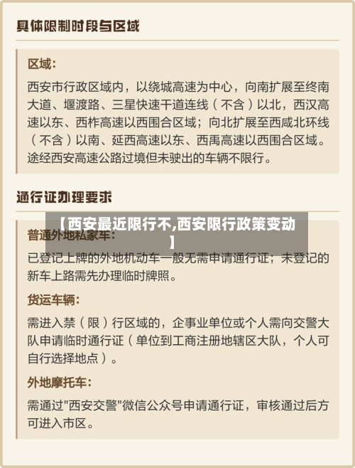 【西安最近限行不,西安限行政策变动】