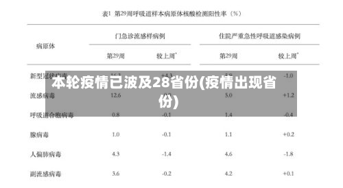 本轮疫情已波及28省份(疫情出现省份)